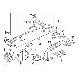 Lincoln OE - Exhaust System - Exhaust Components (3.0L)
