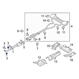 Lincoln OE - Catalytic Converter Nut