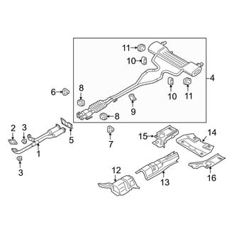 Lincoln OE - Exhaust System - Exhaust Components (3.7L)