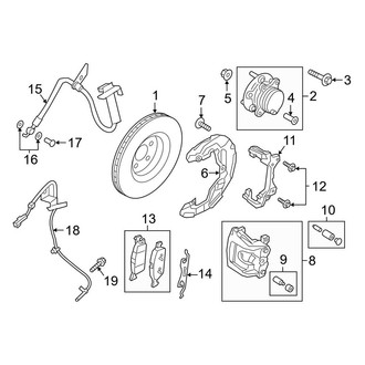 Lincoln OE - Front Suspension - Brake Components