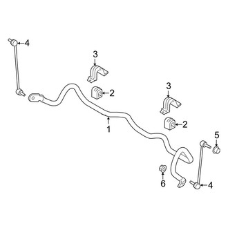 Lincoln OE - Front Suspension - Stabilizer Bar & Components