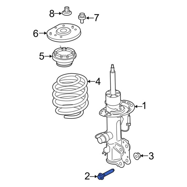 Suspension Strut Bolt