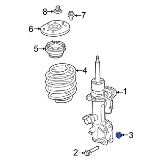 Lincoln OE - Lower Suspension Strut Nut