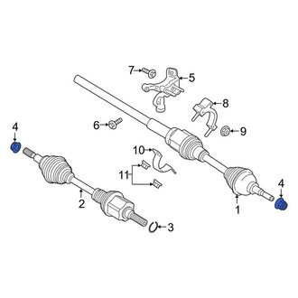 Lincoln OE - Front CV Joint Nut
