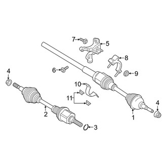 Lincoln OE - Front Suspension - Drive Axles (3.0L)