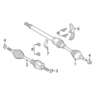 Lincoln OE - Front Suspension - Drive Axles (3.7L)