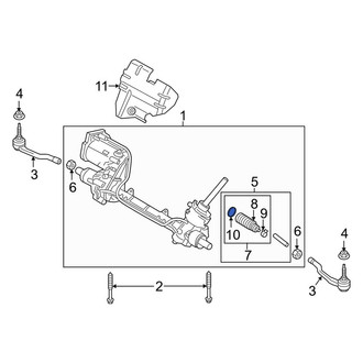 Lincoln OE - Inner Rack and Pinion Bellows Clamp