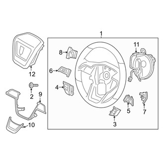 Lincoln OE - Steering Wheel & Trim (With Active Steering)