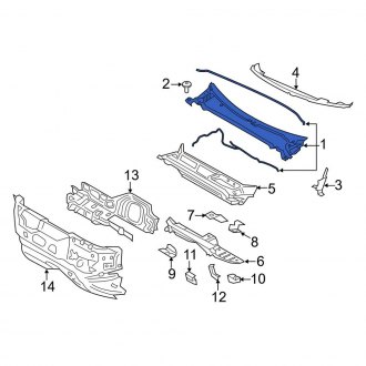 Lincoln Continental Cowl Panels & Parts | Vent Grills — CARiD.com