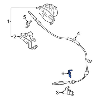 Lincoln OE - Lower Automatic Transmission Shifter Cable Clip
