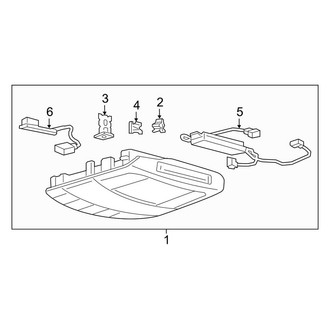 Lincoln OE - Overhead Console (W/O Panoramic Sunroof)