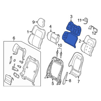 Lincoln OE - Front Seat Back Reinforcement Plate