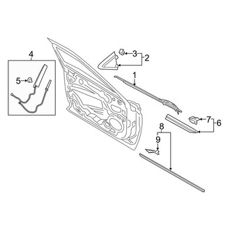 Lincoln OE - Front Door - Exterior Trim