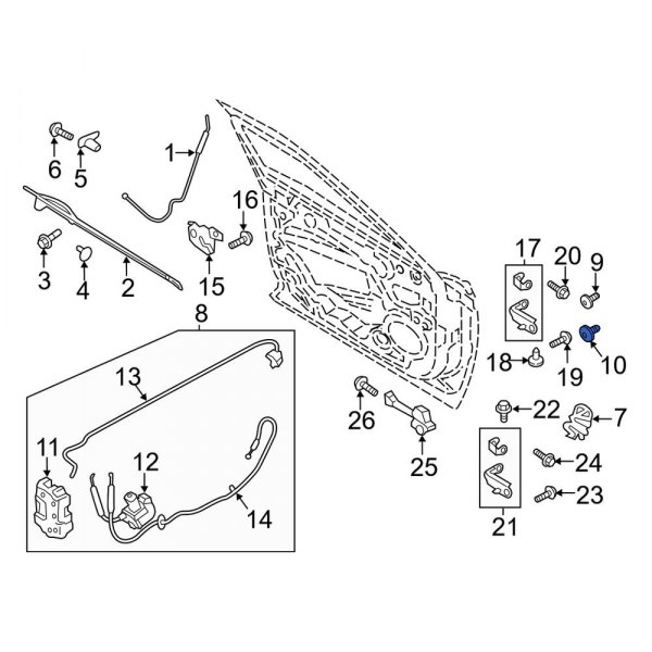 Door Latch Bolt