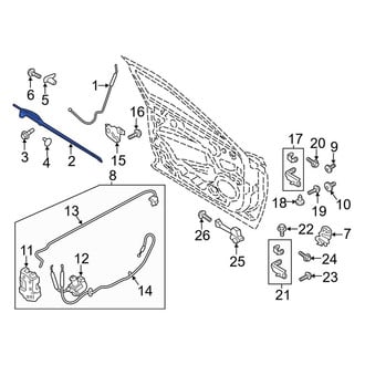 Lincoln OE - Front Right Outer Exterior Door Handle