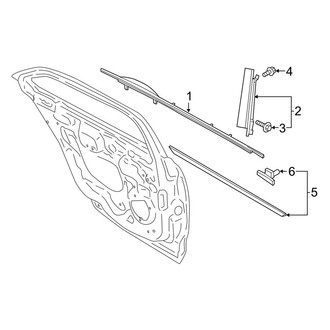 Lincoln OE - Rear Door - Exterior Trim