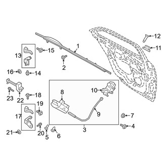 Lincoln OE - Rear Door - Lock & Hardware