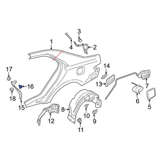 Lincoln OE - Floor Pan Heat Shield Clip