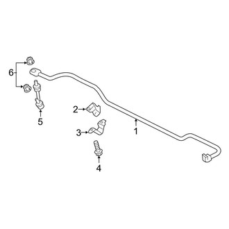 Lincoln OE - Rear Suspension - Stabilizer Bar & Components (FWD)