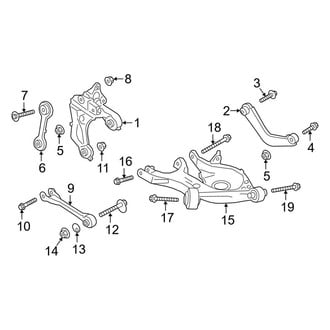 Lincoln OE - Rear Suspension - Suspension Components (AWD)