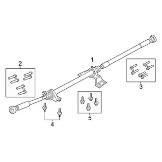 Lincoln OE - Rear Suspension - Drive Shaft (AWD)