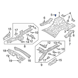 Lincoln OE - Floor Pan Reinforcement Bolt