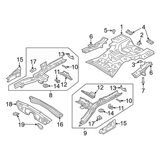 Lincoln OE - Rear Body & Floor - Rear Floor & Rails