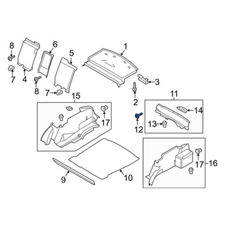 Lincoln OE - Trunk Trim Scuff Plate Screw