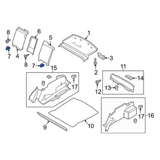 Lincoln OE - Seat Back Panel Clip