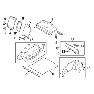 Lincoln OE - Seat Back Panel Screw
