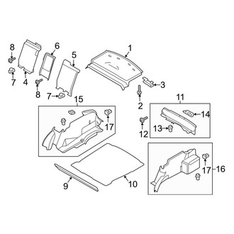 Lincoln OE - Rear Body & Floor - Interior Trim (Rear Compartment)