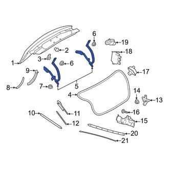 Lincoln OE - Rear Right Deck Lid Hinge