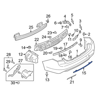 Lincoln OE - Rear Bumper Trim