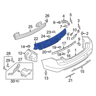 Lincoln OE - Rear Bumper Impact Absorber