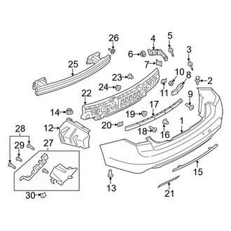 Lincoln OE - Rear Bumper - Bumper & Components