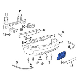 Lincoln OE - Front License Plate Bracket