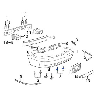Lincoln OE - Engine Cooling Fan Shroud Screw
