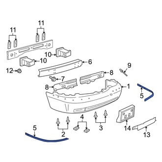 Lincoln OE - Front Left Bumper Trim