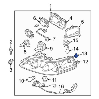 Lincoln OE - Front Side Marker Light Socket