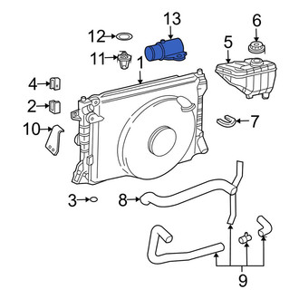 Lincoln OE - Upper Engine Coolant Thermostat Housing