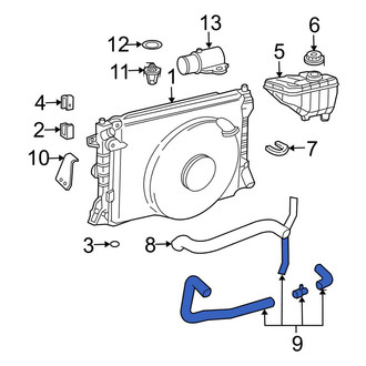 Lincoln OE - Lower Radiator Coolant Hose