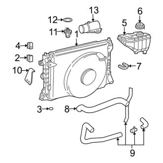 Lincoln OE - Cooling - Radiator & Components (Sedan)