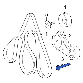 Lincoln OE - Belt Tensioner Pulley Bolt