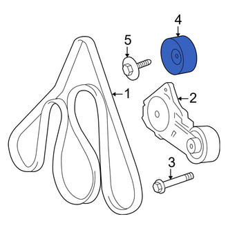 Lincoln OE - Accessory Drive Belt Idler Pulley
