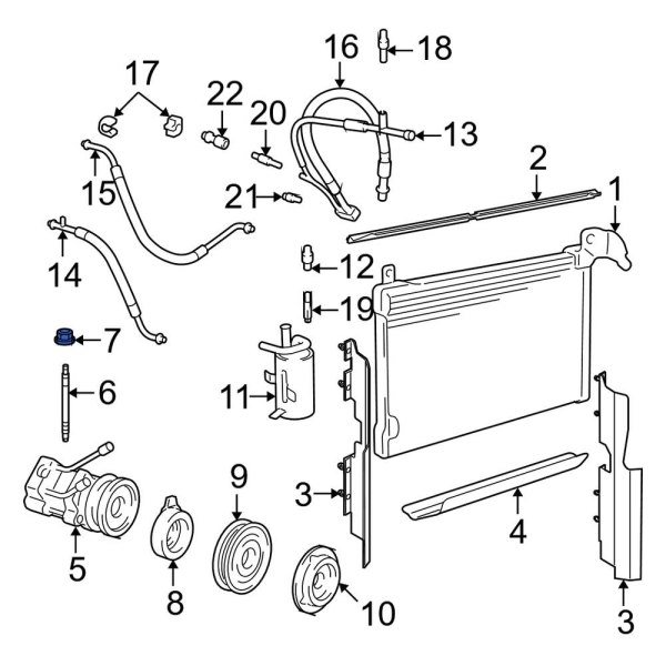 A/C Compressor Nut