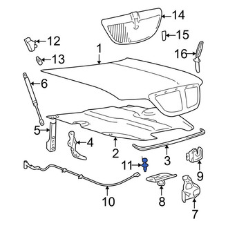 Lincoln OE - Front Hood Stop Buffer