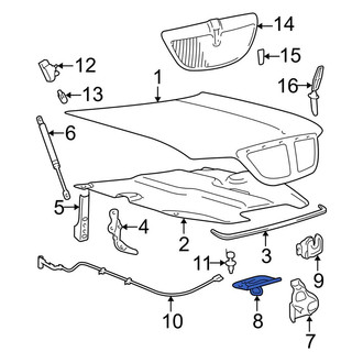 Lincoln OE - Front Hood Latch Striker Plate