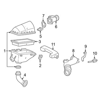 Lincoln OE - Engine - Air Intake (Executive / Executive L / Protection Series / Signature / Signature L / Signature Limited Sedan)