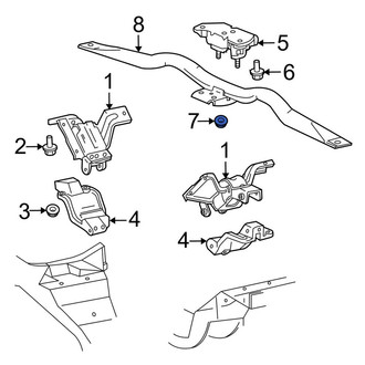 Lincoln OE - Rear Automatic Transmission Mount Nut
