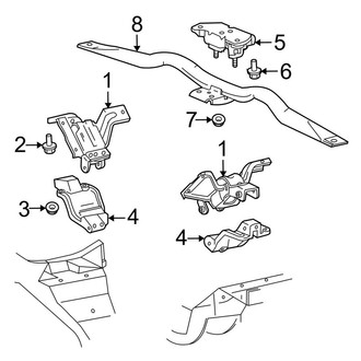 Lincoln OE - Engine & Transmission Mounting (Sedan)